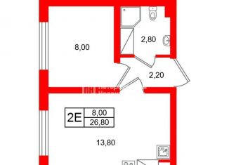 Продам 1-ком. квартиру, 26.8 м2, Санкт-Петербург, Муринская дорога, 29, метро Академическая