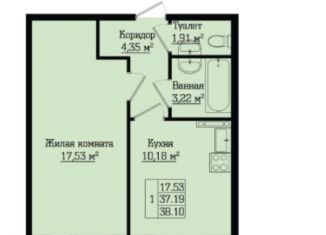 Продается 1-комнатная квартира, 37.5 м2, Санкт-Петербург, Лабораторный проспект, 23, метро Выборгская