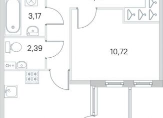 1-ком. квартира на продажу, 43.5 м2, посёлок Стрельна