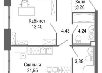 Продажа двухкомнатной квартиры, 72 м2, Магадан, Колымская улица, 9, микрорайон 31-й квартал