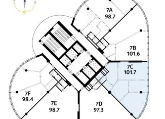 Продажа офиса, 101.7 м2, Новосибирск, проспект Димитрова, 4/1