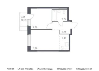 Продаю 1-комнатную квартиру, 36.4 м2, Москва, жилой комплекс Квартал Марьино, к1