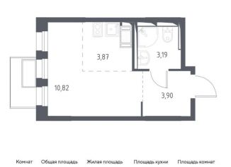 Продается квартира студия, 21.8 м2, Ленинский городской округ, жилой комплекс Горки Парк, к3.2