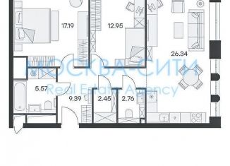 Продажа 2-ком. квартиры, 76.7 м2, Москва, 1-я улица Ямского Поля, 28с3, САО