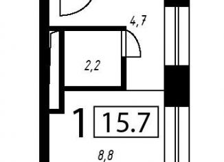 Продажа 1-комнатной квартиры, 15.7 м2, Москва, Жигулёвская улица, 4к1, район Кузьминки
