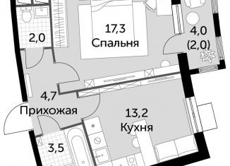 Продам 3-ком. квартиру, 85.3 м2, Московская область, Римский проезд, 7