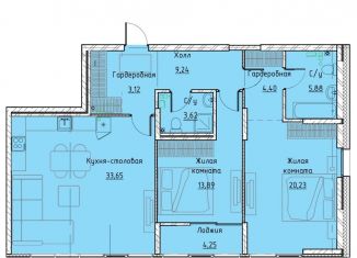 Продаю 2-комнатную квартиру, 96.2 м2, Екатеринбург, ЖК Клевер Парк