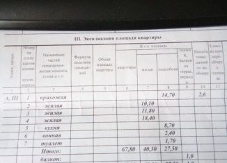 Продажа 3-комнатной квартиры, 68.8 м2, сельский посёлок Железнодорожный, территория Киселихинского госпиталя, 7