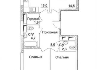 Продаю 3-комнатную квартиру, 80 м2, Москва, Хорошёвское шоссе, 25Ак2, ЖК Династия