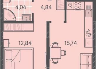 Продается 1-комнатная квартира, 38.6 м2, Краснодарский край