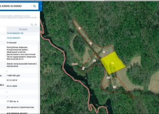 Продажа участка, 350 сот., Кончезерское сельское поселение