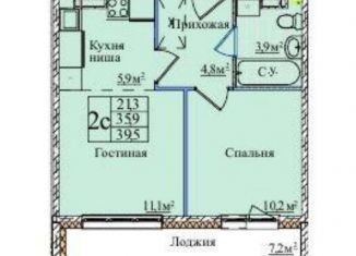 Продаю двухкомнатную квартиру, 39.5 м2, Новосибирск, 1-я Чулымская улица, 12с, ЖК Венеция