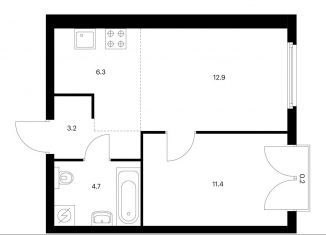 Продаю двухкомнатную квартиру, 38.7 м2, Москва, ЖК Барклая 6