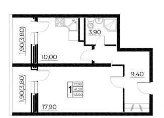 Продаю 1-комнатную квартиру, 45 м2, Ростов-на-Дону, улица Нансена, 103/1/1, ЖК Звезда Столицы