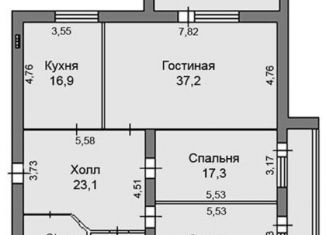 3-комнатная квартира на продажу, 112 м2, Москва, улица Большая Полянка, 28к1, улица Большая Полянка