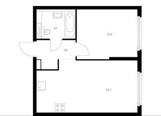 Продаю 1-комнатную квартиру, 41.4 м2, Москва, ЖК Барклая 6