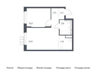 Продам однокомнатную квартиру, 40.4 м2, Москва, жилой комплекс Алхимово, к13