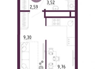 Продам квартиру студию, 27.5 м2, Тульская область