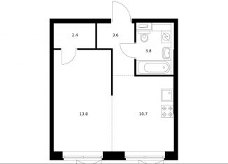 Продаю 1-комнатную квартиру, 34.3 м2, поселение Московский