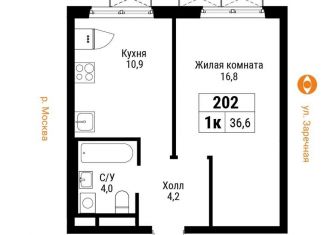 Продам 1-комнатную квартиру, 36 м2, Москва, ЖК Западный Порт, Большая Филёвская улица, 3к4