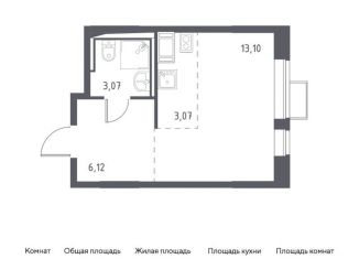 Продам квартиру студию, 25.4 м2, деревня Мисайлово, микрорайон Пригород Лесное, к11.1