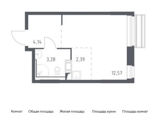 Продается квартира студия, 22.4 м2, село Лайково