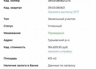 Продаю участок, 6 сот., Калининградская область