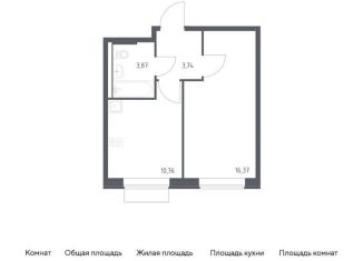 Продается 1-комнатная квартира, 34.7 м2, Москва, жилой комплекс Новое Внуково, к24