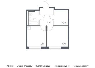 1-комнатная квартира на продажу, 35.6 м2, Московская область