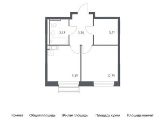 Продажа 1-ком. квартиры, 35.1 м2, Московская область