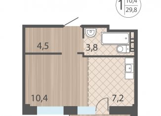 Продаю 1-комнатную квартиру, 29.8 м2, Иркутск, Свердловский округ