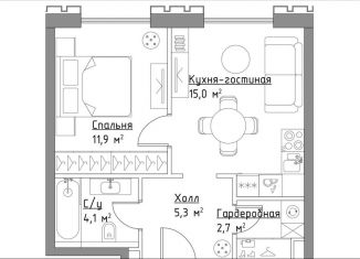 Продажа однокомнатной квартиры, 39 м2, Москва, метро Серпуховская