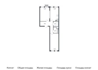 Продается 2-ком. квартира, 56.6 м2, Москва, жилой комплекс Молжаниново, к2, метро Пятницкое шоссе