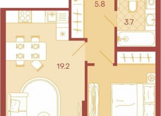 Продается 2-комнатная квартира, 43.7 м2, Пенза, Октябрьский район