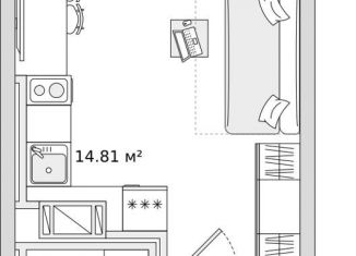 Квартира на продажу студия, 22 м2, Мурино, ЖК Северный, улица Шоссе в Лаврики, 64к2