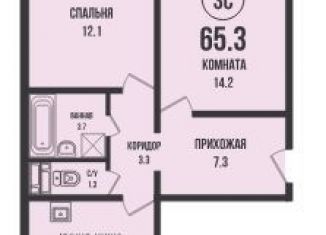 Продаю 3-комнатную квартиру, 65.3 м2, Новосибирск, метро Заельцовская, жилой комплекс Династия, 901