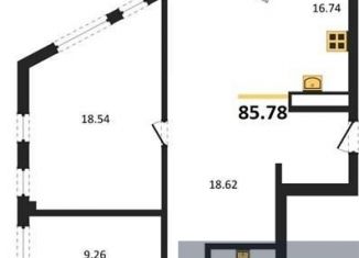 Продаю 3-ком. квартиру, 85.8 м2, Воронежская область, набережная Чуева, 7