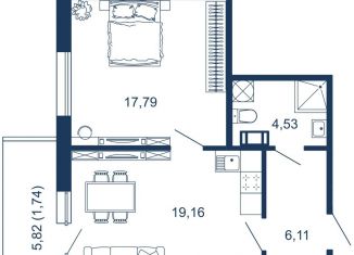 Продаю 2-комнатную квартиру, 49.3 м2, Сестрорецк, улица Инструментальщиков, 18