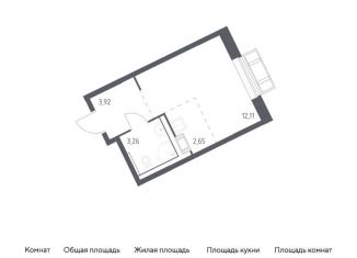 Продается квартира студия, 21.9 м2, село Лайково