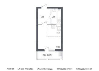 Продается квартира студия, 31.7 м2, Московская область, жилой комплекс Егорово Парк, к3
