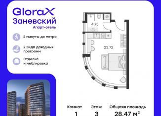Продается квартира студия, 28.5 м2, Санкт-Петербург