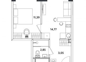 2-комнатная квартира на продажу, 32.1 м2, Москва, Окружной проезд, 10Г, станция Измайлово