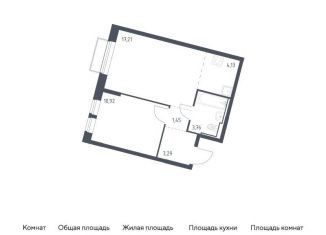 Продажа однокомнатной квартиры, 40.8 м2, Москва, жилой комплекс Молжаниново, к3