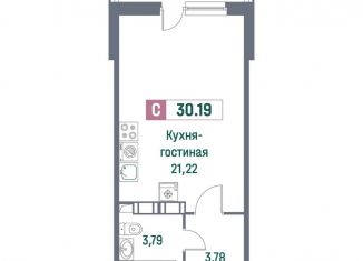 Квартира на продажу студия, 30.2 м2, Ленинградская область