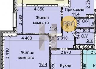 Двухкомнатная квартира на продажу, 55.4 м2, Новосибирск, метро Заельцовская, улица Столетова