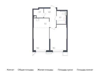 Продажа однокомнатной квартиры, 47.8 м2, Московская область, жилой комплекс Спутник, 21