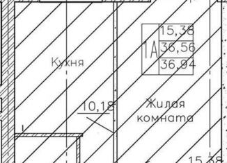 1-комнатная квартира на продажу, 36.9 м2, Воронежская область, Кленовая улица, 3