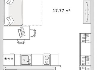 Продам квартиру студию, 25 м2, Санкт-Петербург