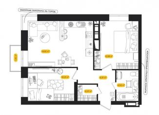 Продажа 2-комнатной квартиры, 55.2 м2, Астрахань