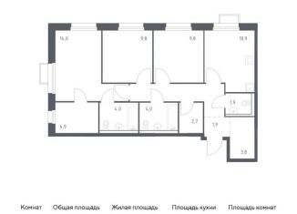 Продается трехкомнатная квартира, 75.1 м2, Владивосток, улица Сабанеева, 1.1